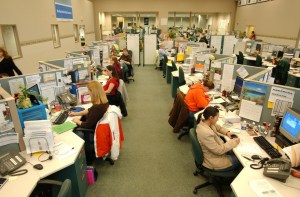 photo from a story in The Buffalo News about Pioneer cutting 450 jobs after losing a contract with the federal government.